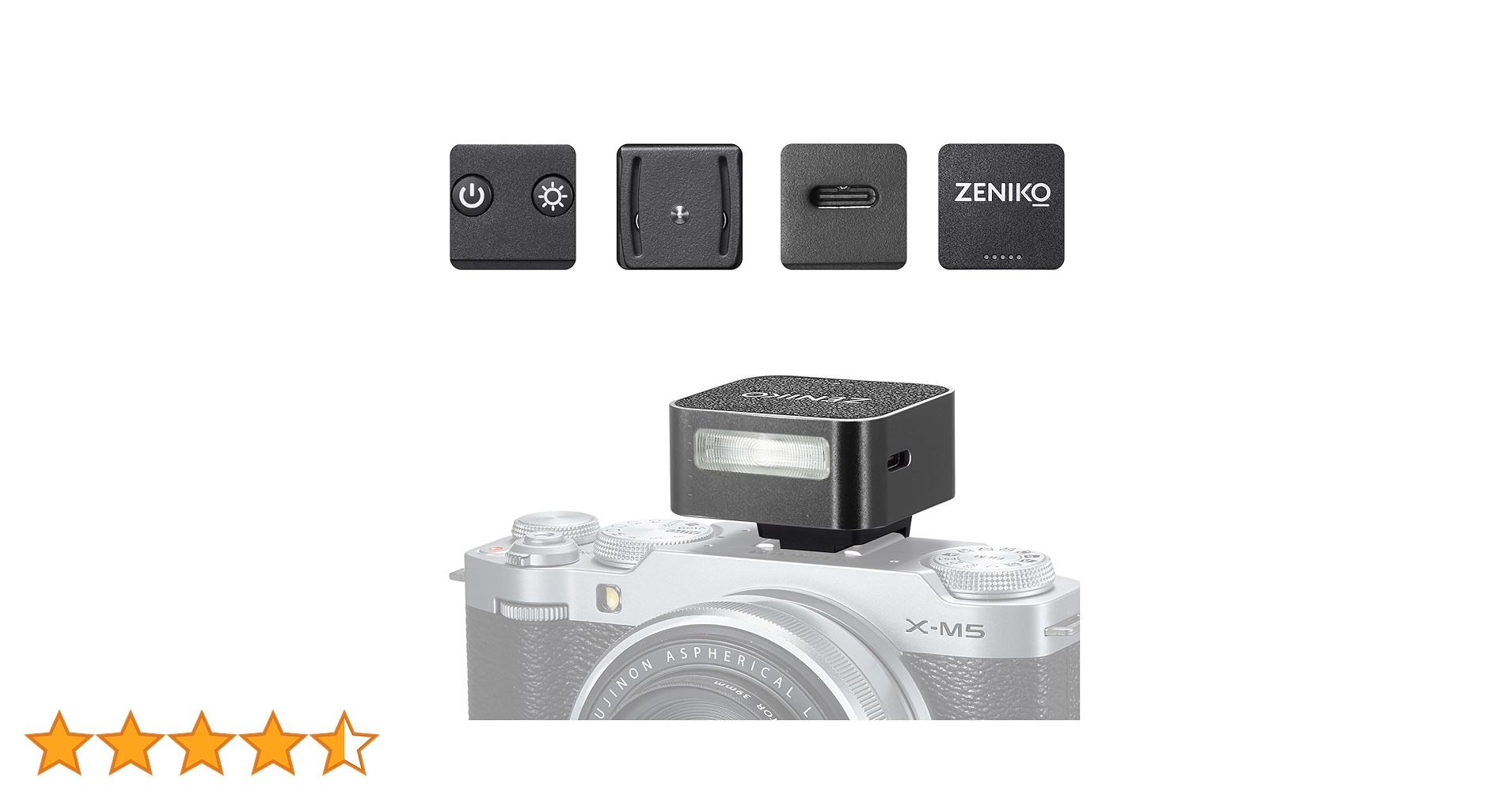 Amazon | Zeniko ZF08 アルミミニフラッシュスピードライト、440フル